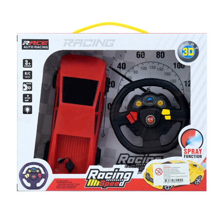 Auto R/C con luz, humo y control tipo volante Auto R/C con luz, humo y control tipo volante