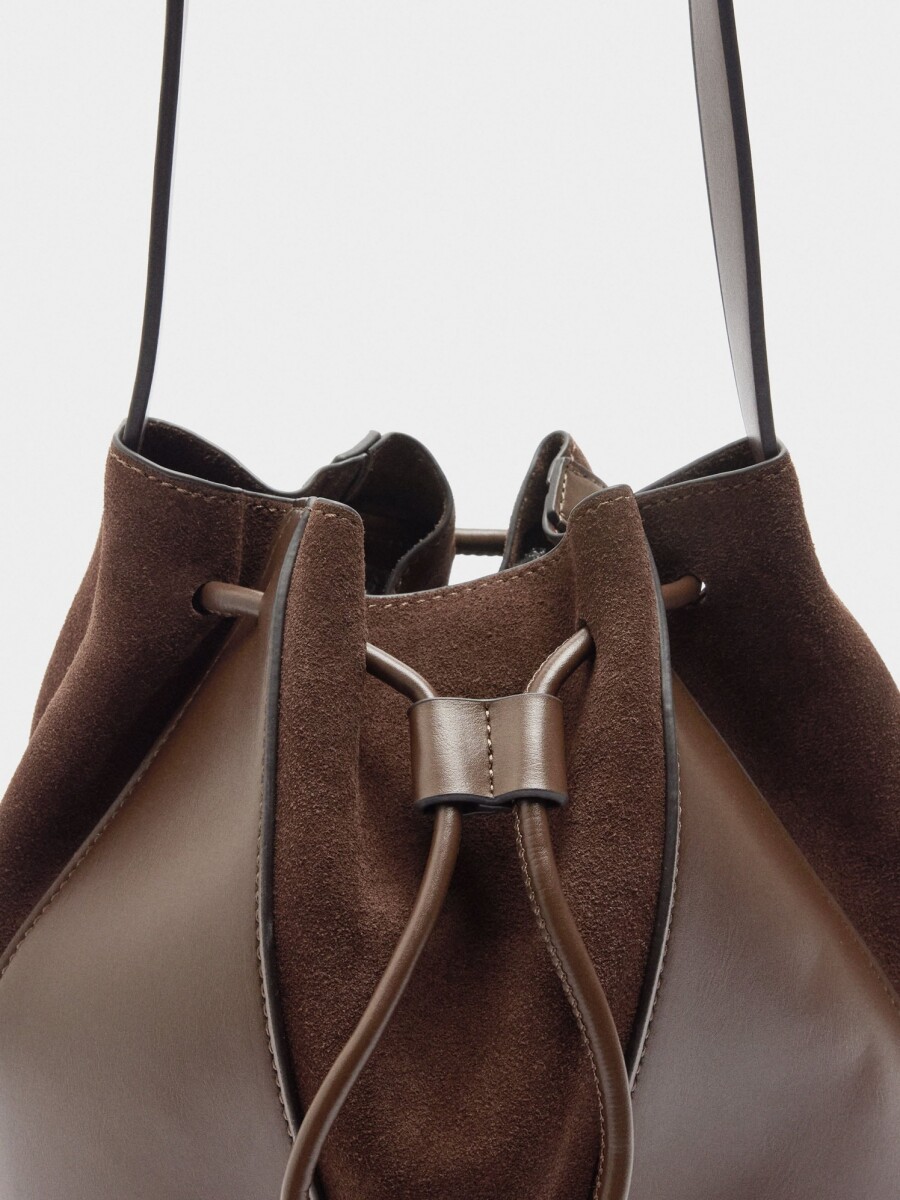 Bolso Bombonera De Piel M marron