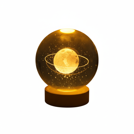 LÁMPARA VELADORA 3D DISEÑO PLANETA BASE DE MADERA 6" LÁMPARA VELADORA 3D DISEÑO PLANETA BASE DE MADERA 6"