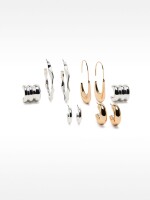 Set De Pendientes Bicolor bicolor