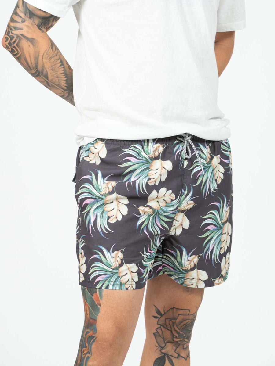 Short Estampado - Hojas 