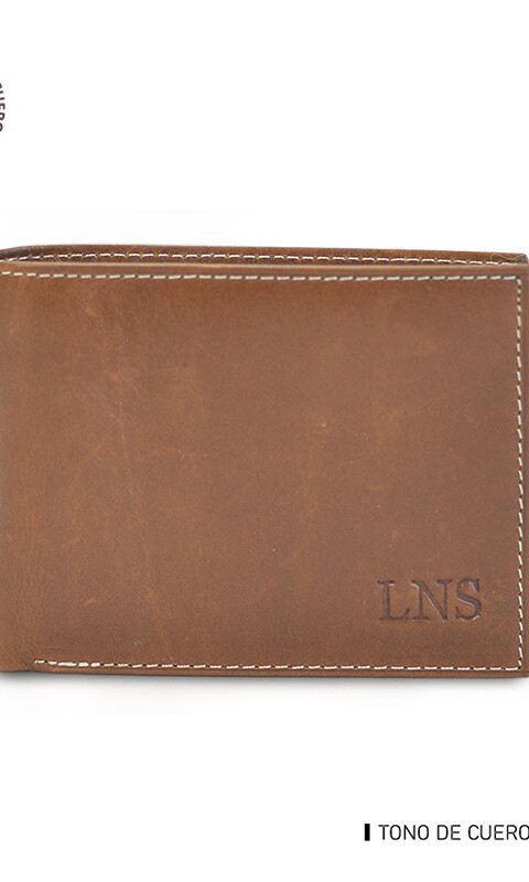 BILLETERA DE CUERO PLATÓN WHISKY