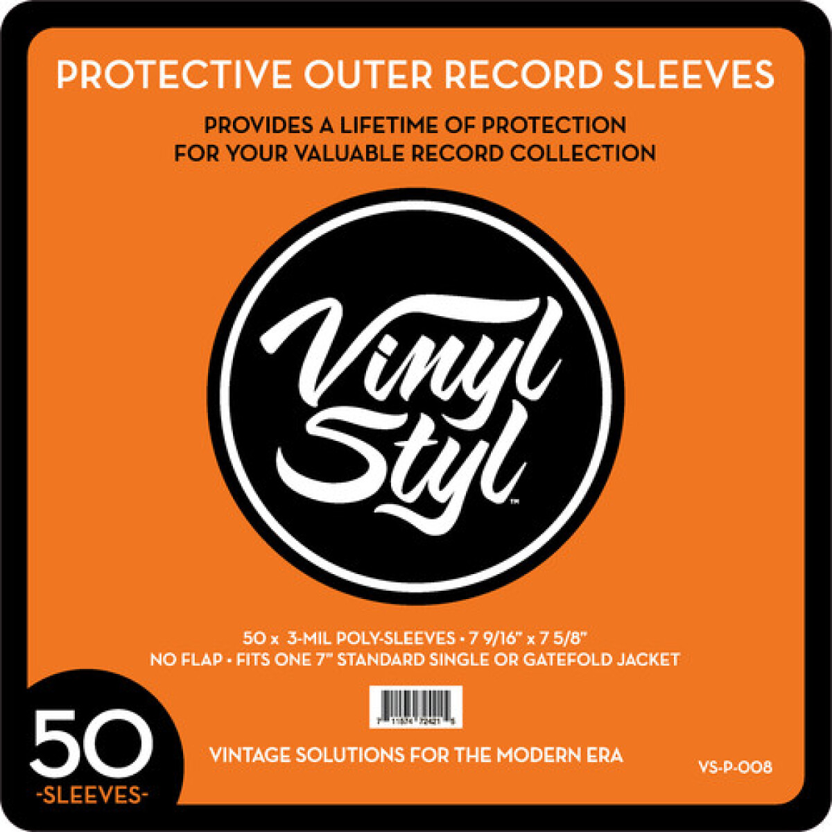 Protectores Para Vinilo De Nylon X50 Vinyl Styl 7"" 
