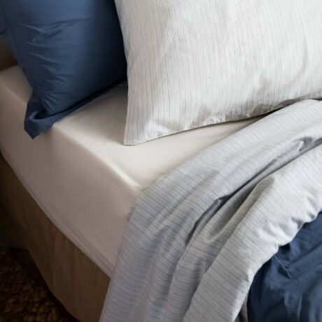 JGO SÁBANAS STRIPE, 2 PLAZAS ALGODON 180H GARMENT WASHED