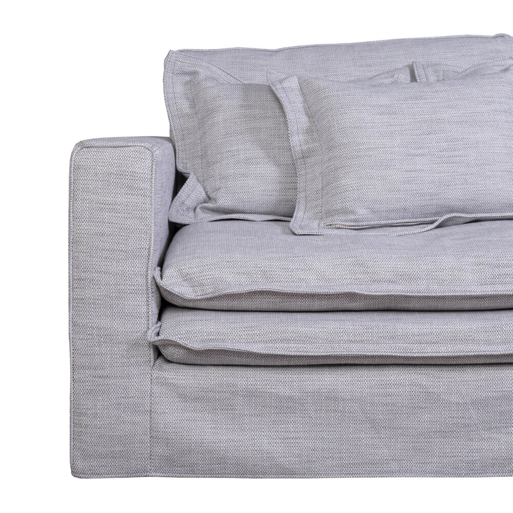 SOFÁ 3 CUERPOS TELA-PREMIUM GRIS LAZY