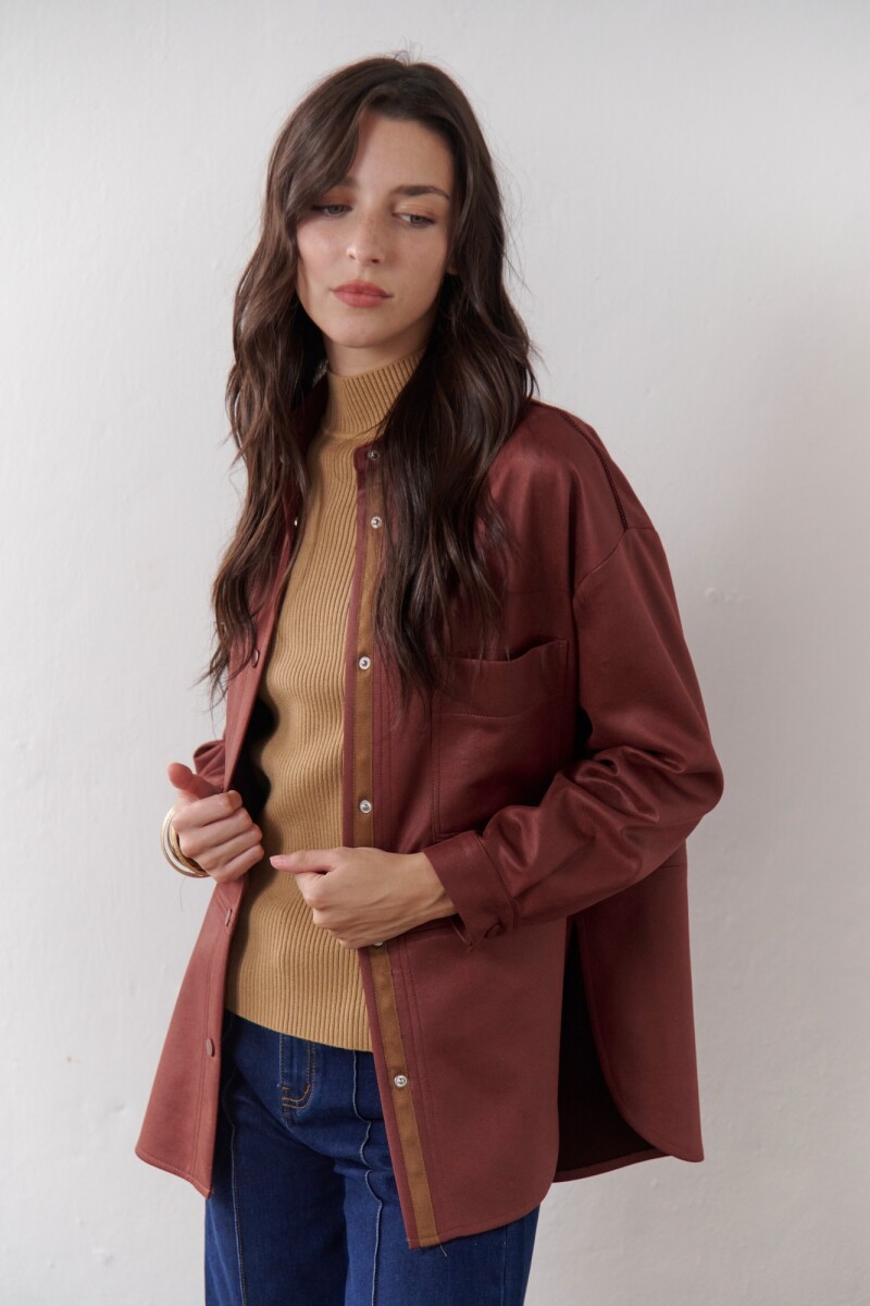 SOBRECAMISA GALA GRANATE