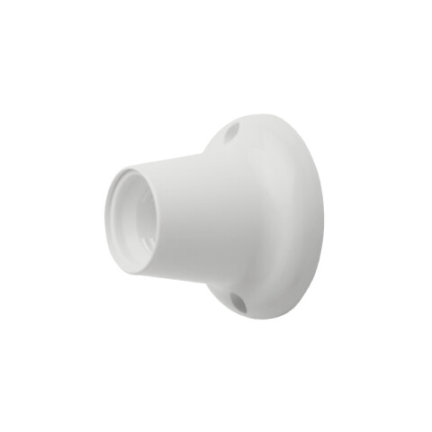 Portalámparas E27 d/pared receptáculo recto blanco M31324
