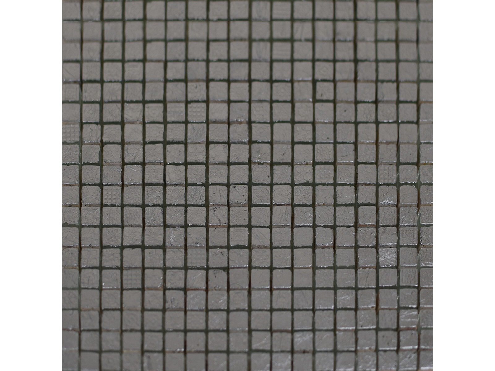 Mosaico Vidrio 30X30Cm Color Gris Plateado 