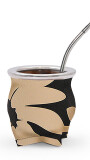 KIT MATERO AUSTRALIS FLORES BEIGE Y NEGRO