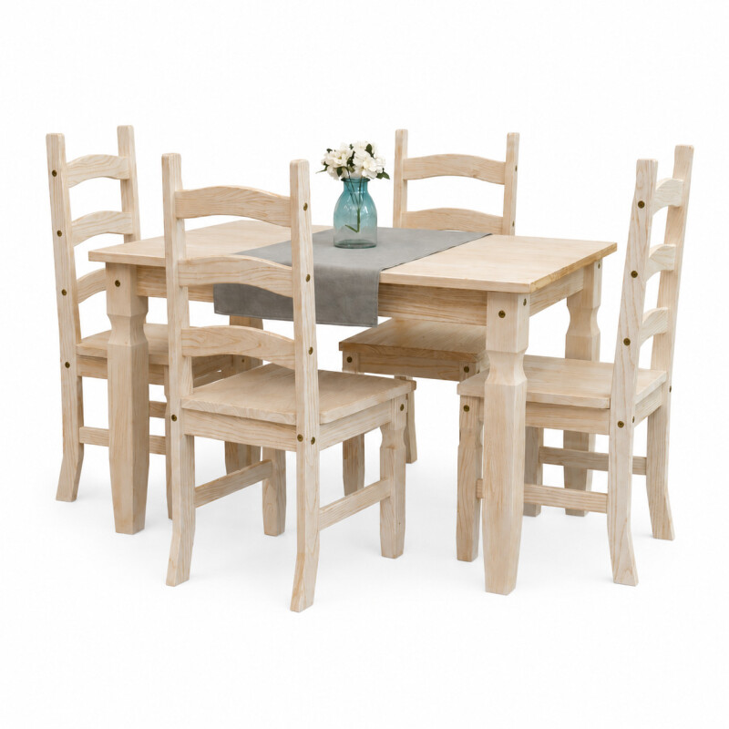 Juego de comedor 4 sillas Linea Bahía Juego de comedor 4 sillas Linea Bahía