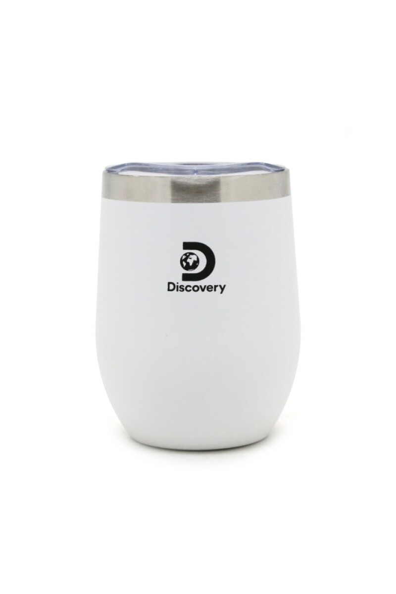 Mate y tapa de Acero - Discovery Blanco