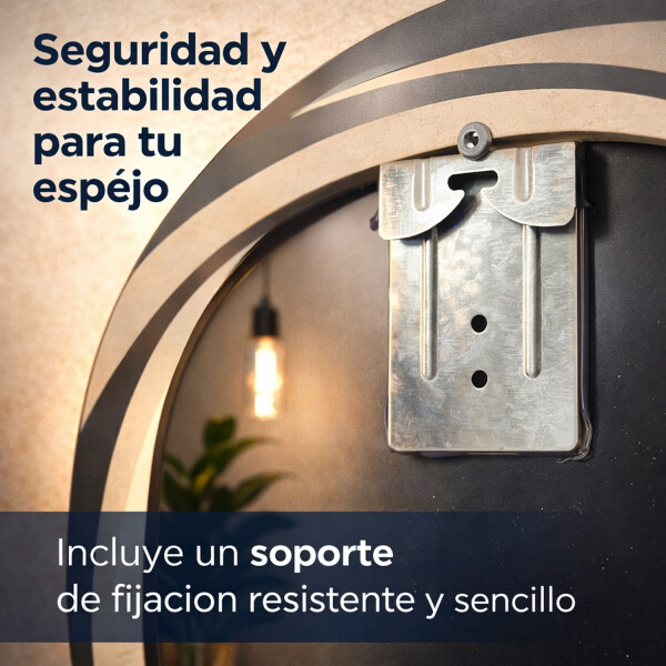 Espejo Led Torneado Redondo Led04 70cm Desempañador ESPEJO REDONDO LED04 70CM LED TORNEADO