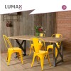 Pack 6 Sillas Tolix Lumax Varios Colores Living Comedor Amarillo