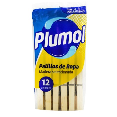 PALILLO PARA ROPA PLUMOL X 12 001