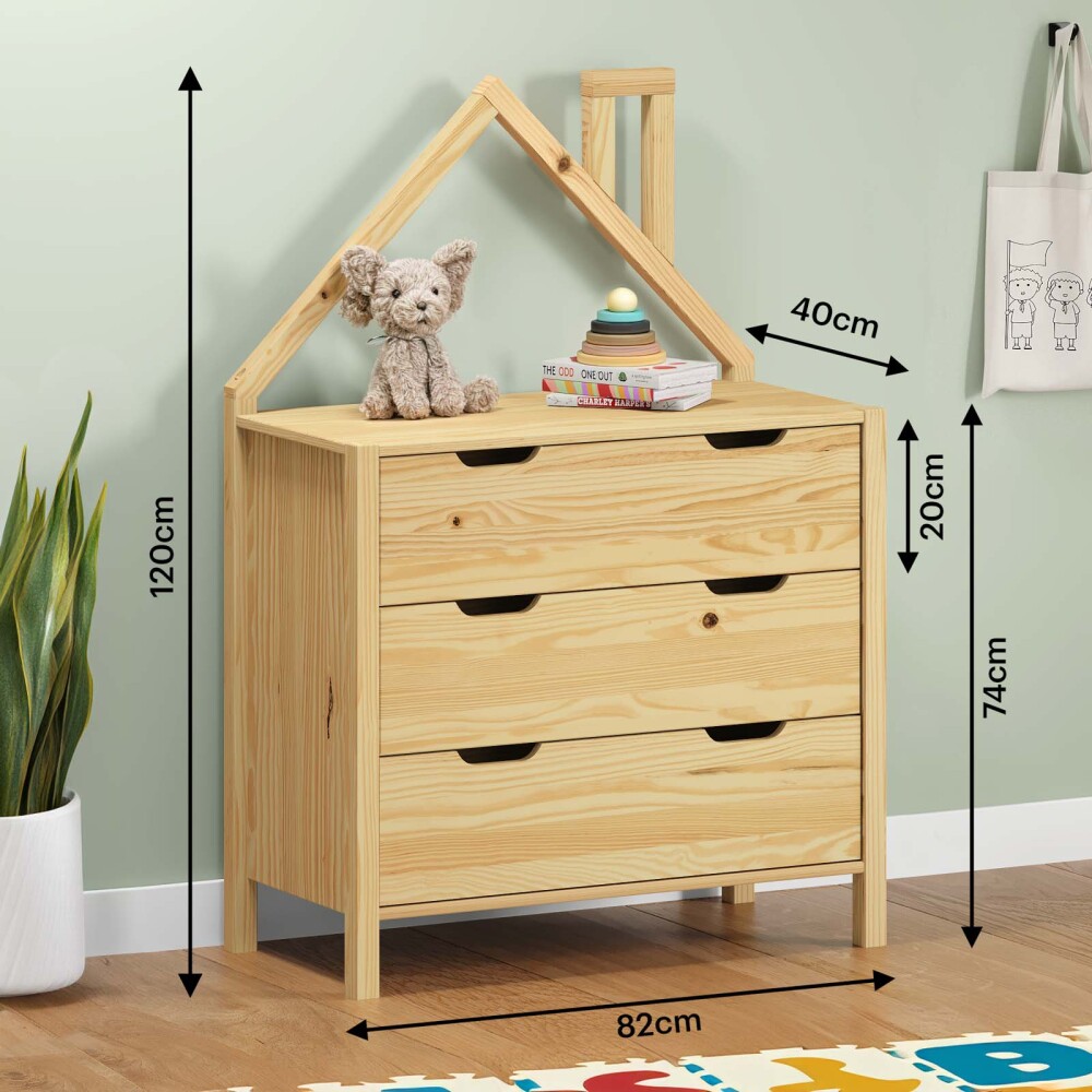 CÓMODA MADERA NATURAL-BEIGE FOREST