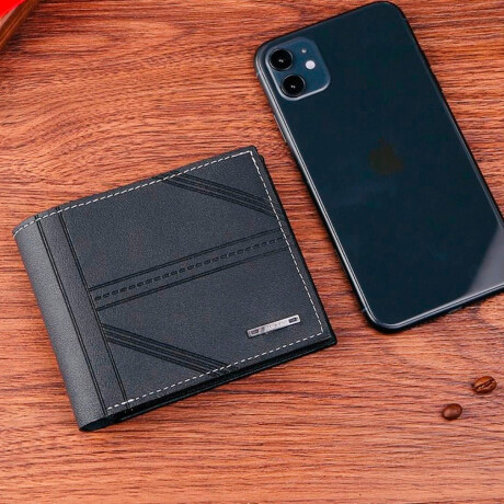 Billetera Hombre Ejecutiva Minimalista Delgada y Moderna Marrón