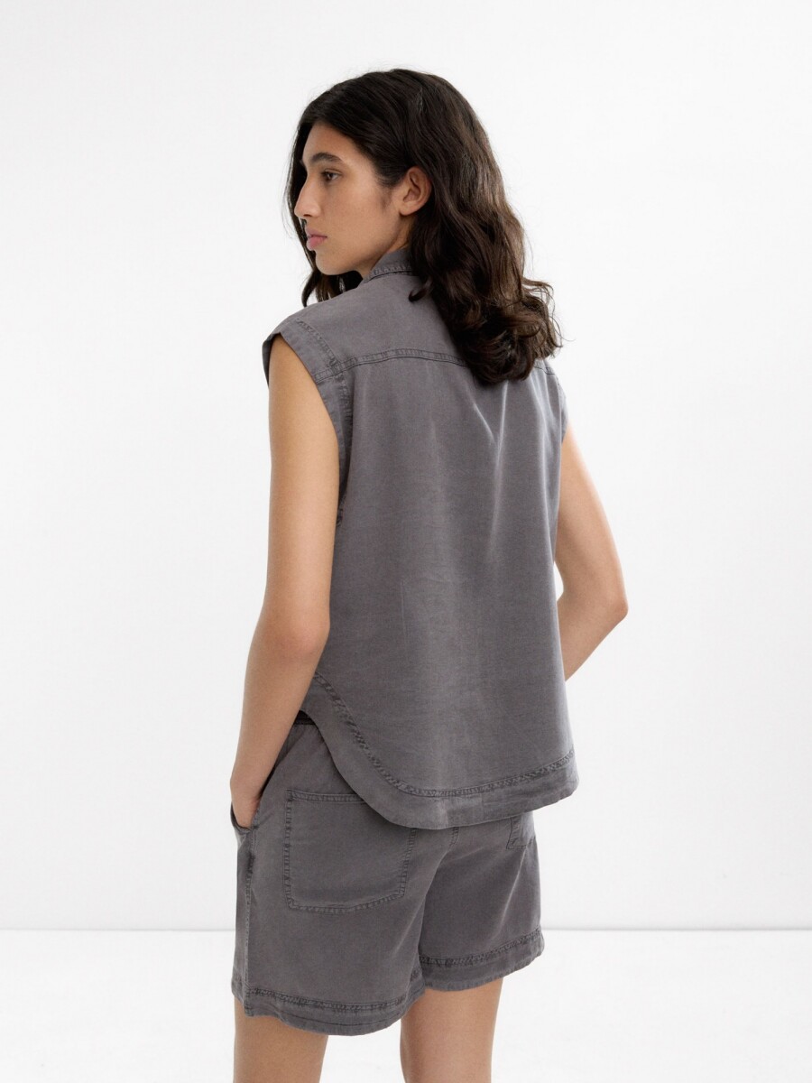 Camisa Sin Mangas 100% Lyocell taupe