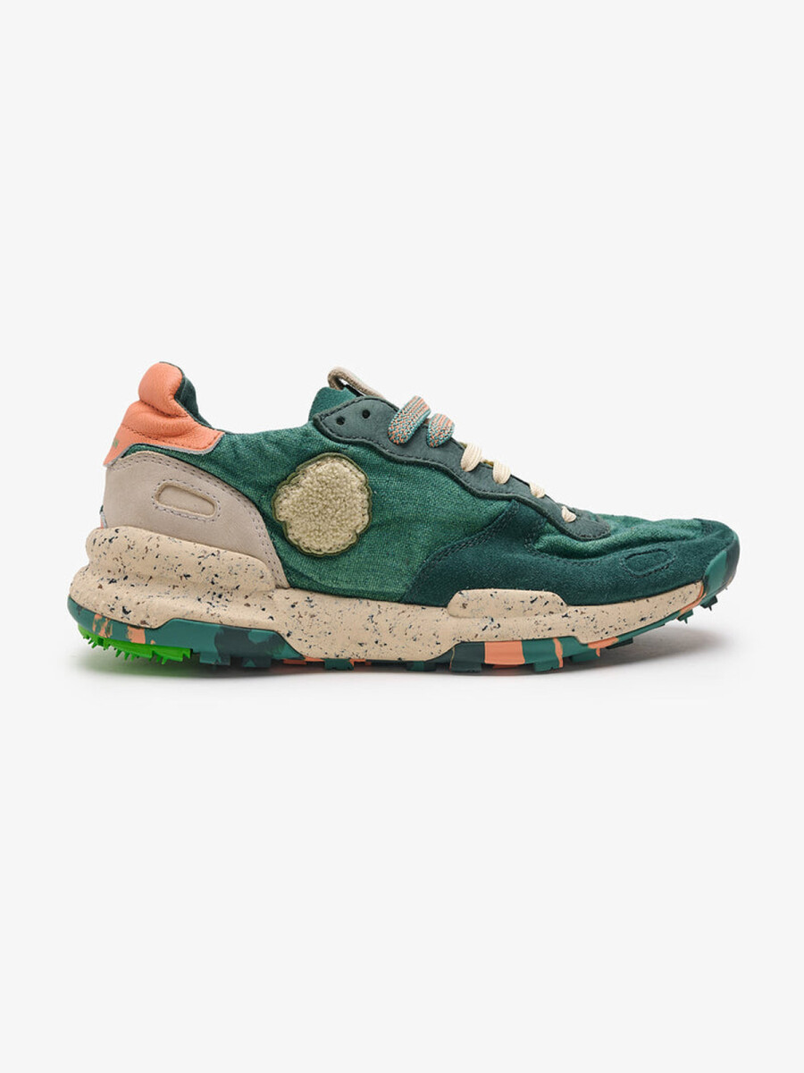 SHOES SATORISAN CHACRONA LINEN - DIVING GREEN 