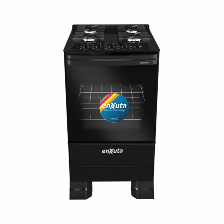 Cocina A Gas ENXUTA CENXV27542NG-1 Cuatro Hornallas Con Grill - Negra Cocina A Gas ENXUTA CENXV27542NG-1 Cuatro Hornallas Con Grill - Negra