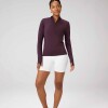 Top Feather Tech+ Half-Zip Top Mujer Oxblood