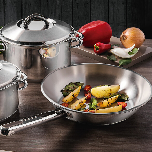 Sartén ac. inox. ø24cm. 2,1 lts. "allegra" -TRAMONTINA TF1834