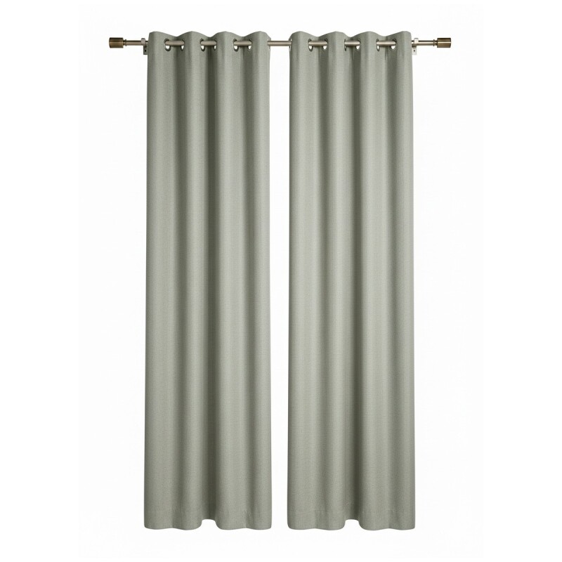 CORTINA ANN & VAL ANTIS PRAGA 1,35 X 2,30CM PLATA Unica