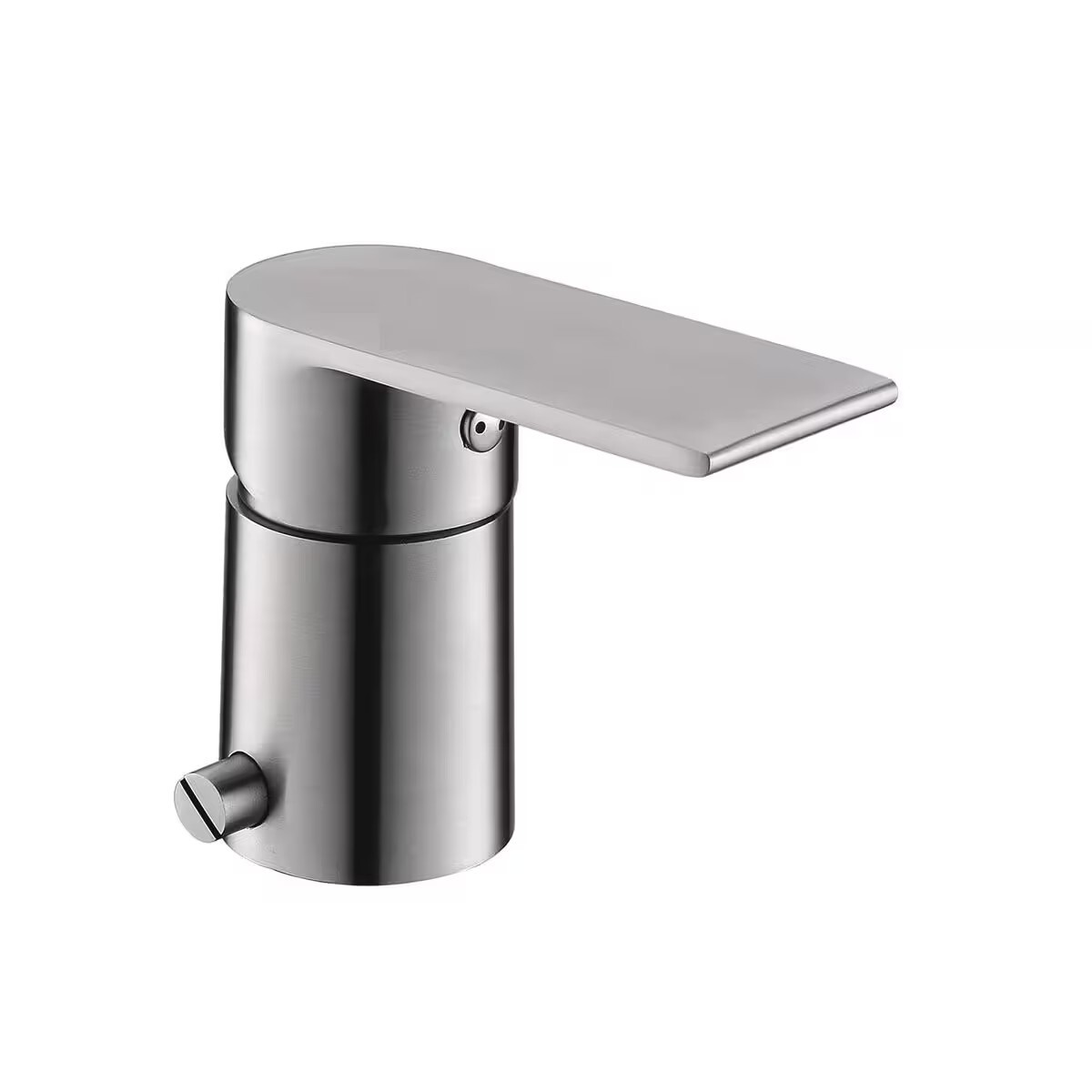 Grifería De Bidet Monocomando Con Transferencia Loft Gris Satinado 