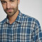 Camisa franela celeste