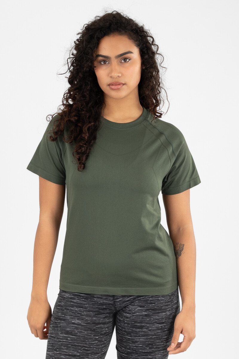 Remera seamless - Verde claro