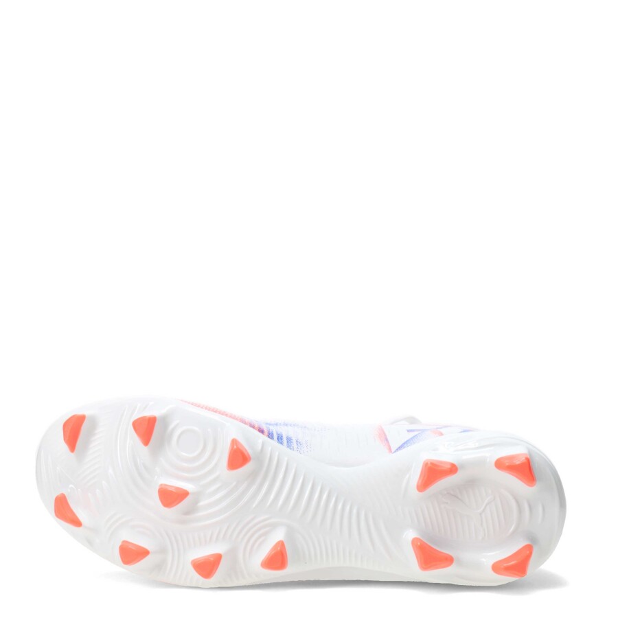 Championes Puma Futbol 11 Future 8 Play FG Masculino Blanco - Anaranjado - Azul