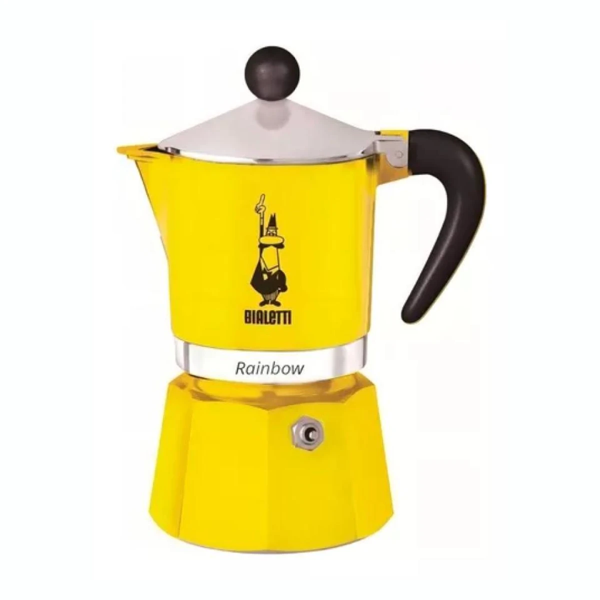 Cafetera Italiana Manual BIALETTI Rainbow 3 Tazas - Amarillo 