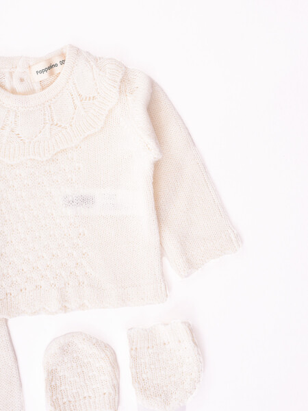 CONJUNTO RECIEN NACIDO OFF WHITE