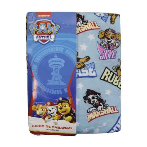 Juego Sábanas para Cuna Paw Patrol Microfibra MENTA