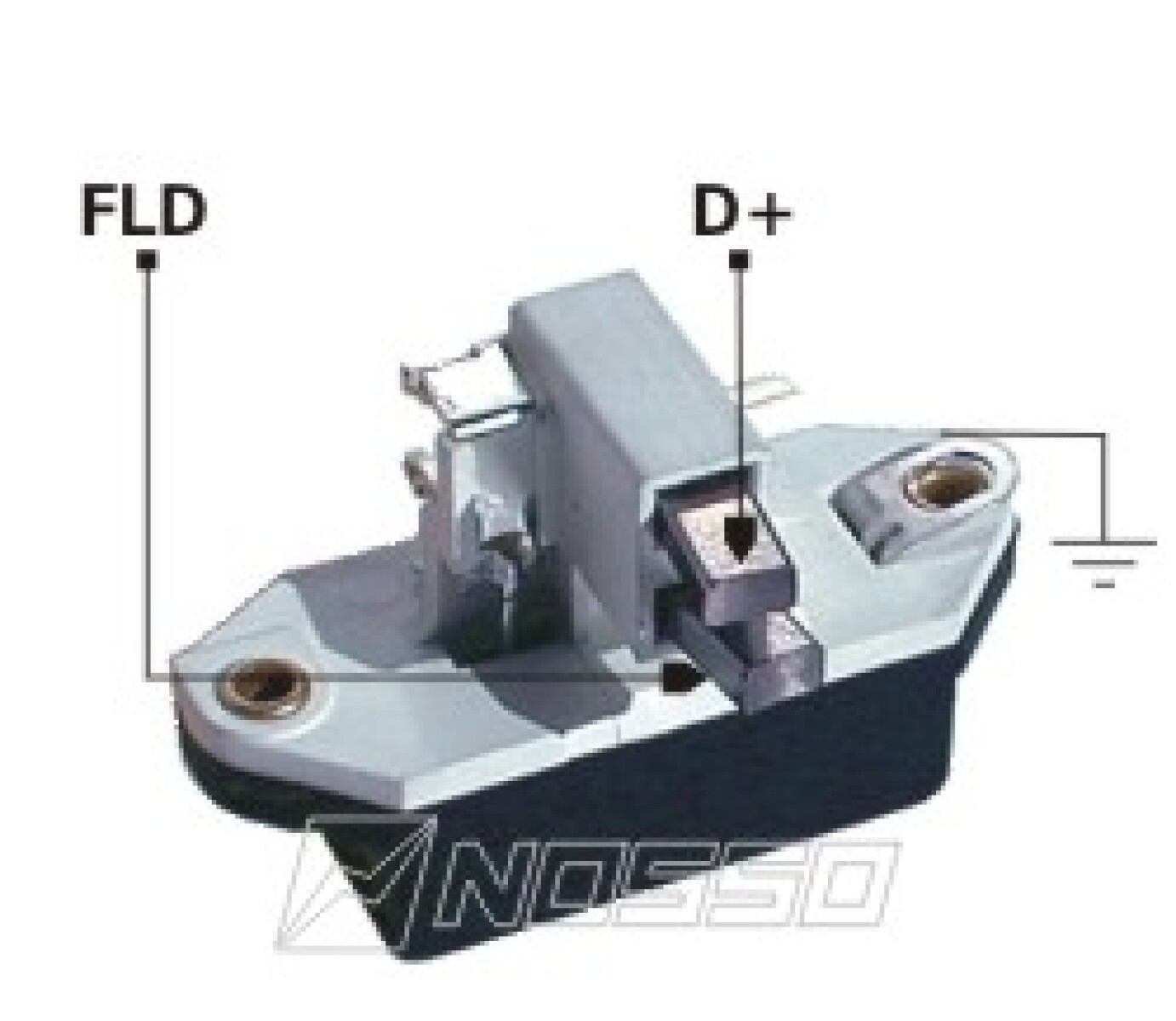 REGULADOR VOLTAJE - FIAT-VW-FORD BOSCH=IK.524=F.8542=GA.027 NOSSO 