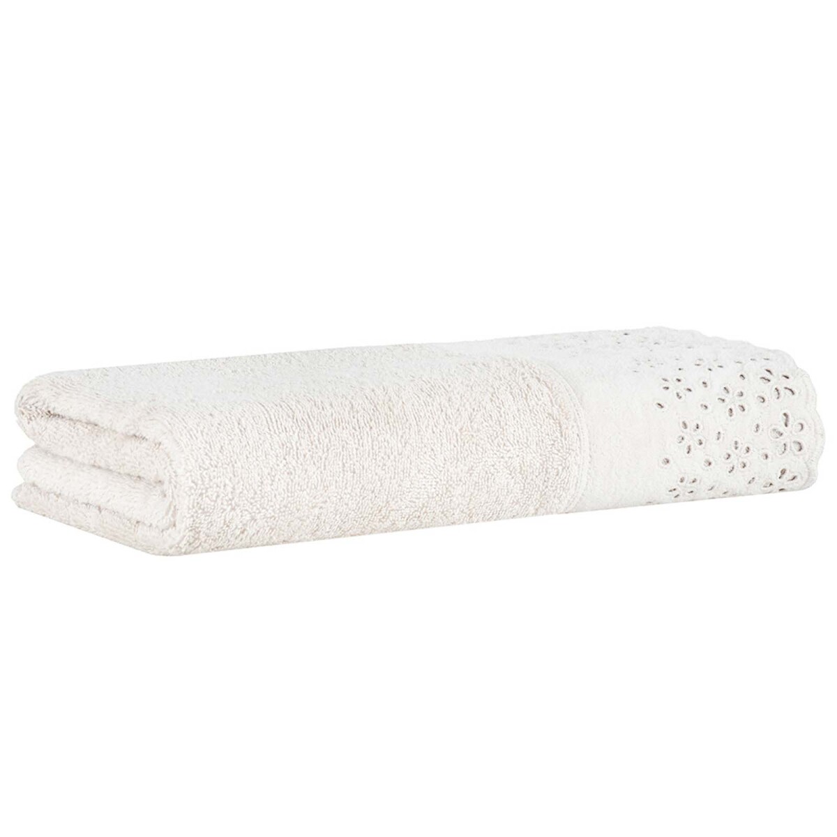TOALLA DE BAÑO - ALGODON NATURAL-BEIGE CRYSTAL BUDDEMEYER CREMA 