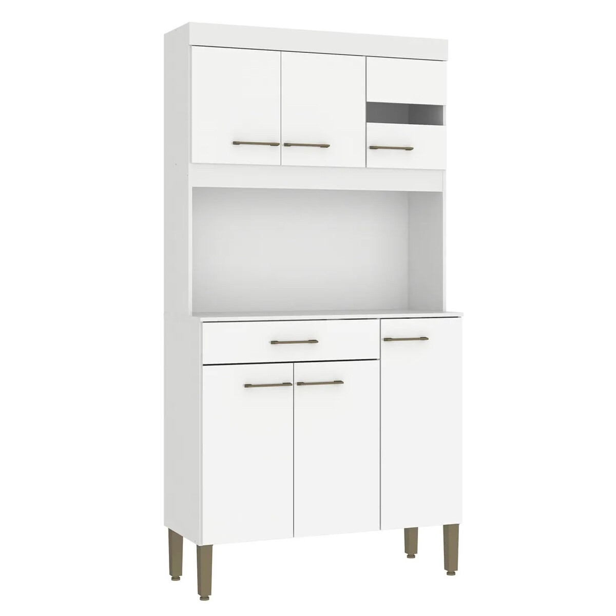 Kit cocina compacta - 6 puertas 1 cajón - BLANCO 