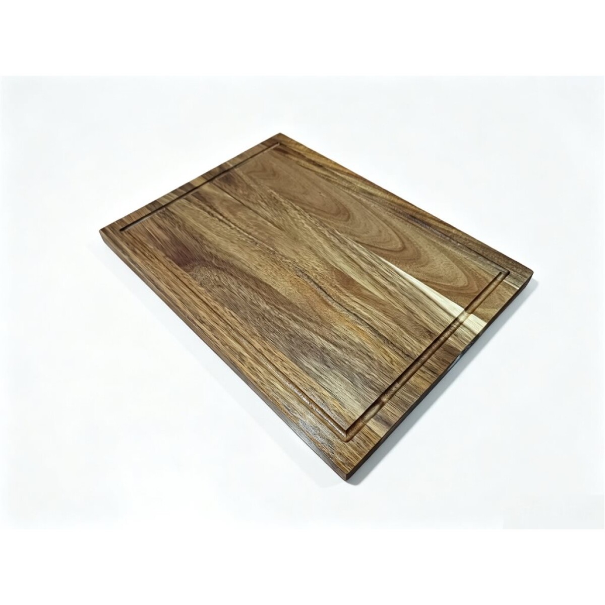 TABLA DE CORTAR C/CANAL ACACIA 38X28X1.5CM NATURAL 