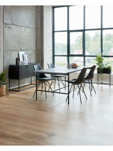 Silla de comedor KLARUP polipiel negro/negr Silla de comedor KLARUP polipiel negro/negr