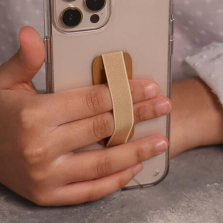 Sujetador metálico para celular Dorado