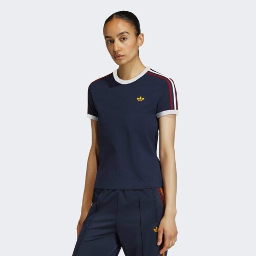 Remera Adidas 3 Stripes Azul