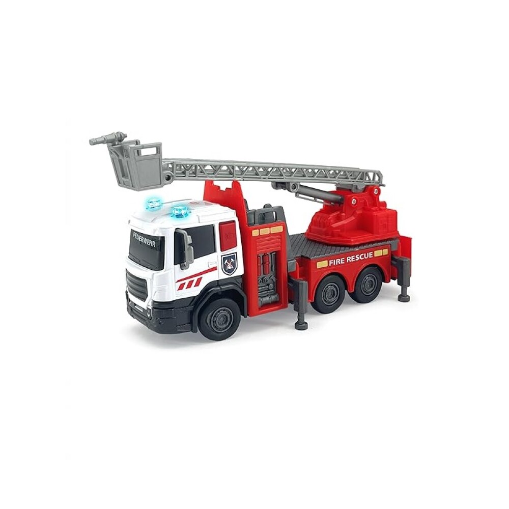 Camión de Bomberos Dickie con Luces y Sonidos 17 cm DICKIE CAMION DE BOMBEROS CON LUCES Y SONIDOS 17 CM ESCALERA EXTENSIBLE