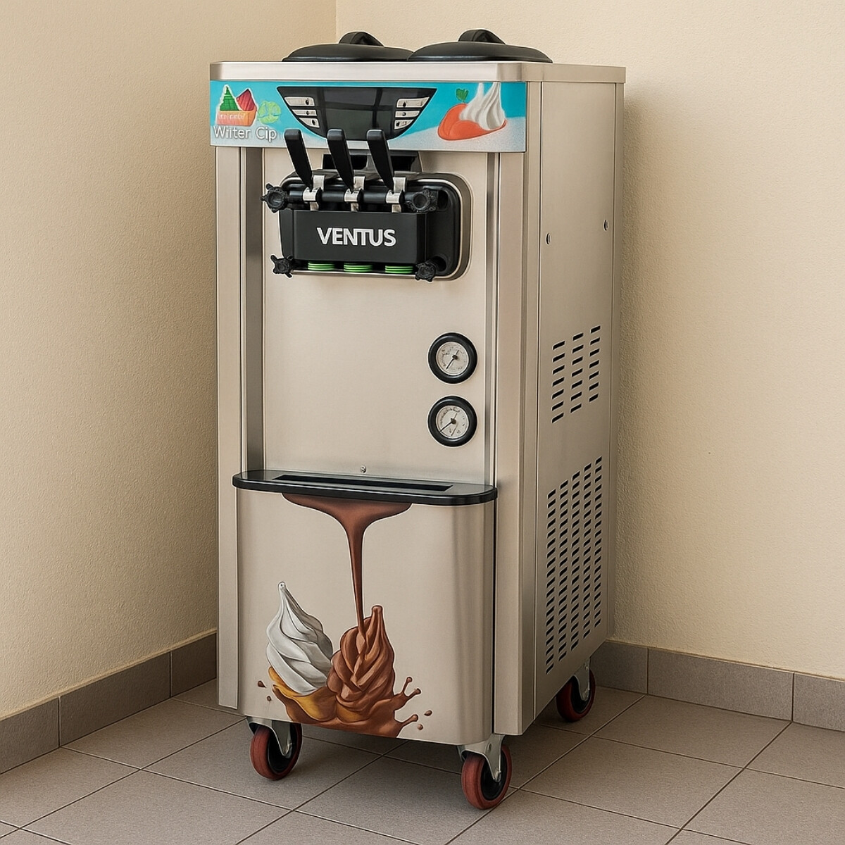 Maquina de Helado Soft 30 Litros 2 Sabores 