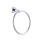 Toallero Aro Cromado 6X15.6 Cm 15.6Cm De Diametro