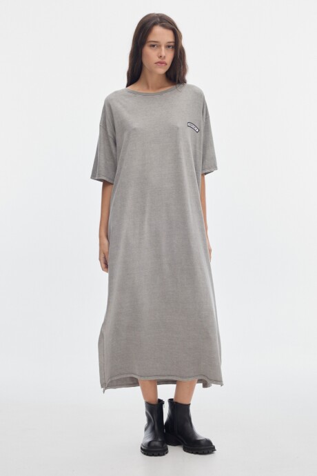 Vestido Pad Washed Grey