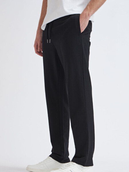 Pantalón deportivo recto Negro
