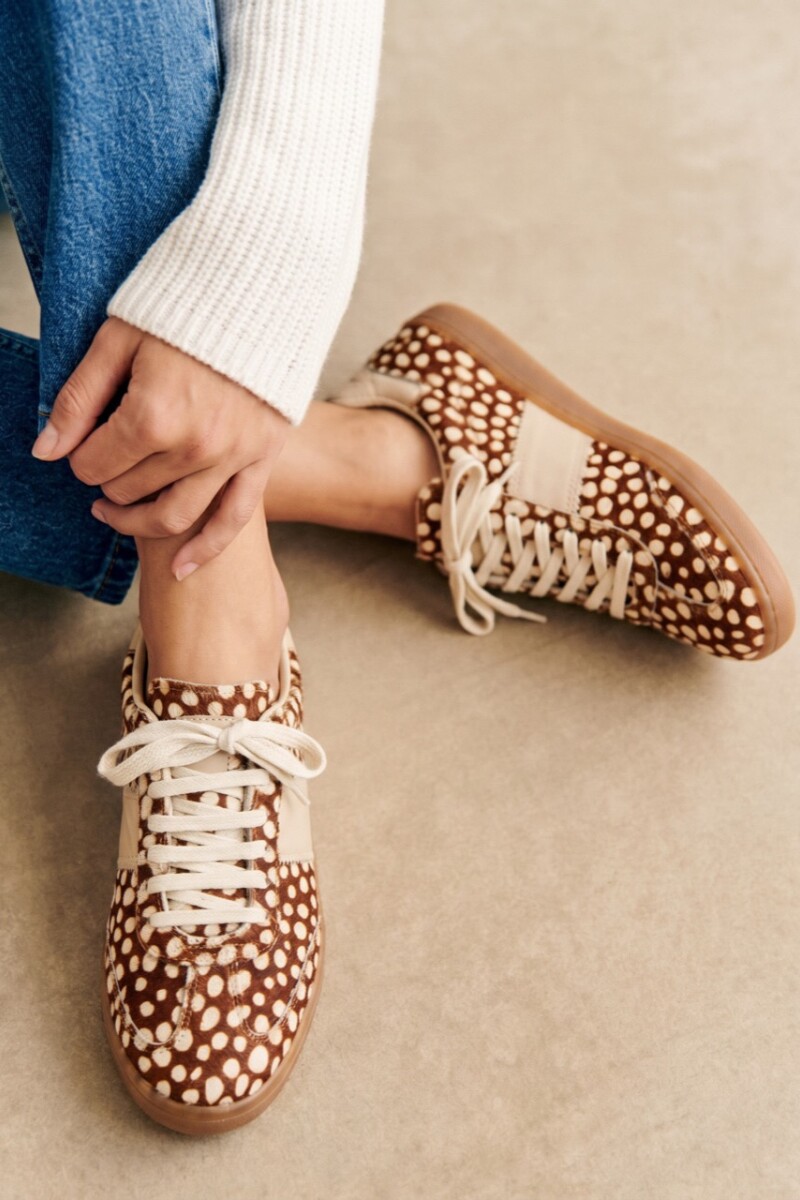 Zapatilla Pelo Animal Print Deer Ocre