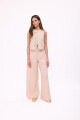PANTALON WIDE XL LINEN SS26 Manteca