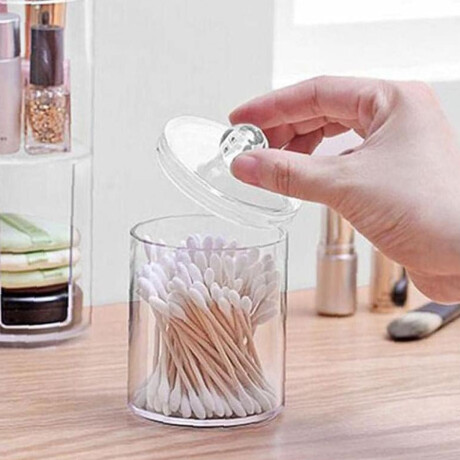 Organizador para cotonetes de acrílico con tapa 6,5 x 8,5 cm Sc