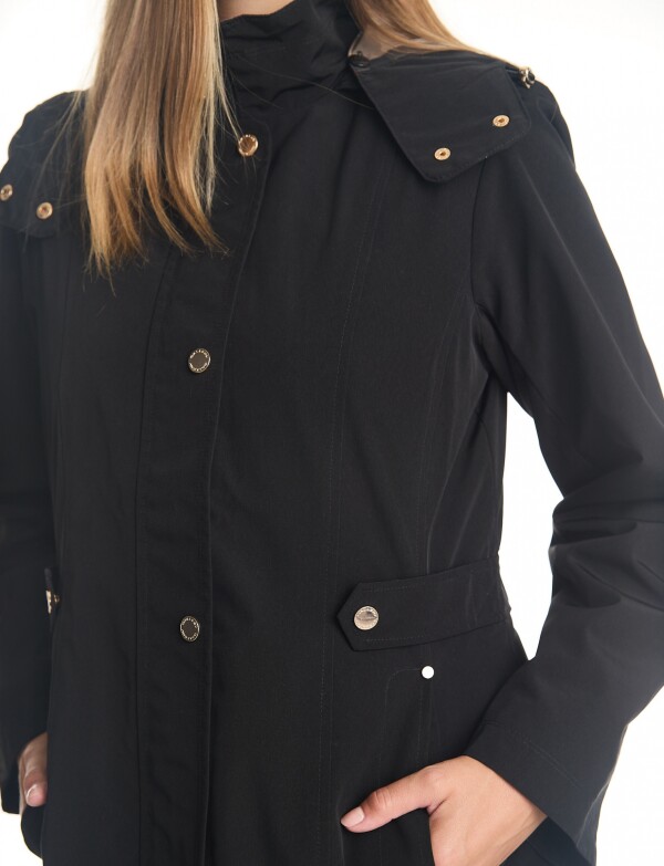 Gabardina Impermeable NEGRO