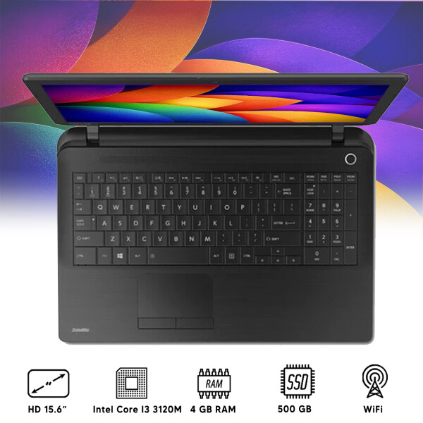Notebook Thosiba C55-a I3 4gb Ram 500gb 15.6" NOTEBOOK RFPL TOSHIBA C55-A I3/4/500/15